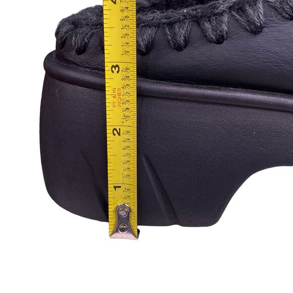 COPY - Mou X Anthropologie Eskimo Clog Twist Black Platform Clog Size 40 US 9/9… - Picture 11 of 11